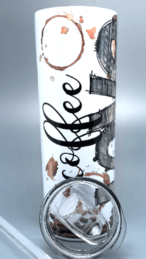 Personalized 20 oz Stainless Steel Tumbler with Straw & Lid