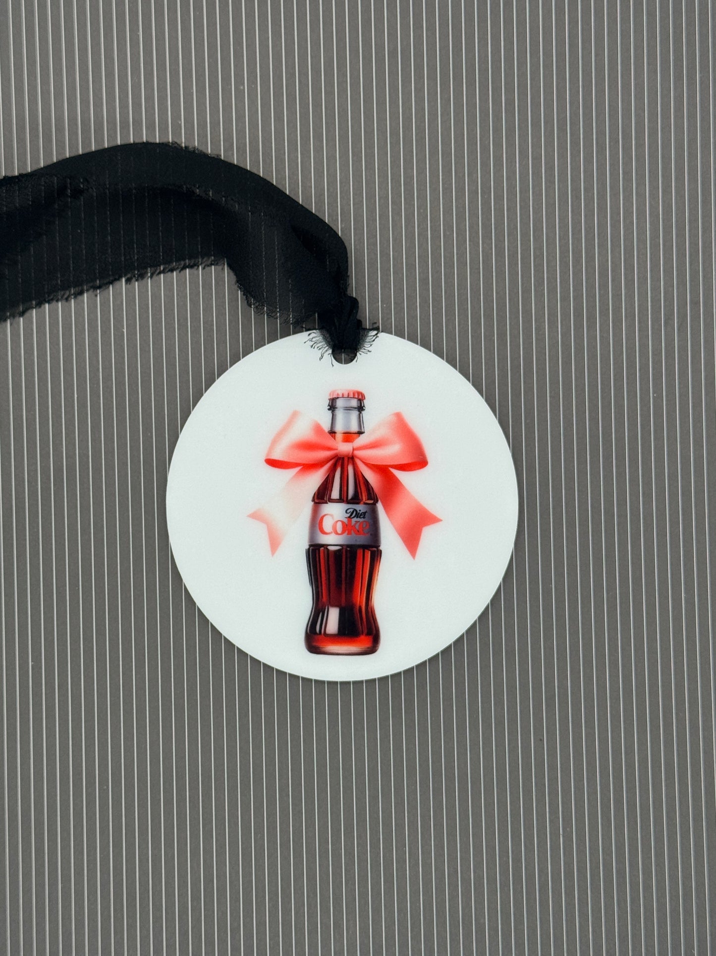 Custom White Acrylic ornament - with Sublimated image