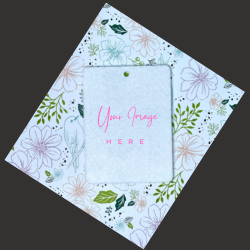 Custom Photo Air Freshener – Personalized Felt Car Freshie (3x4 inch)