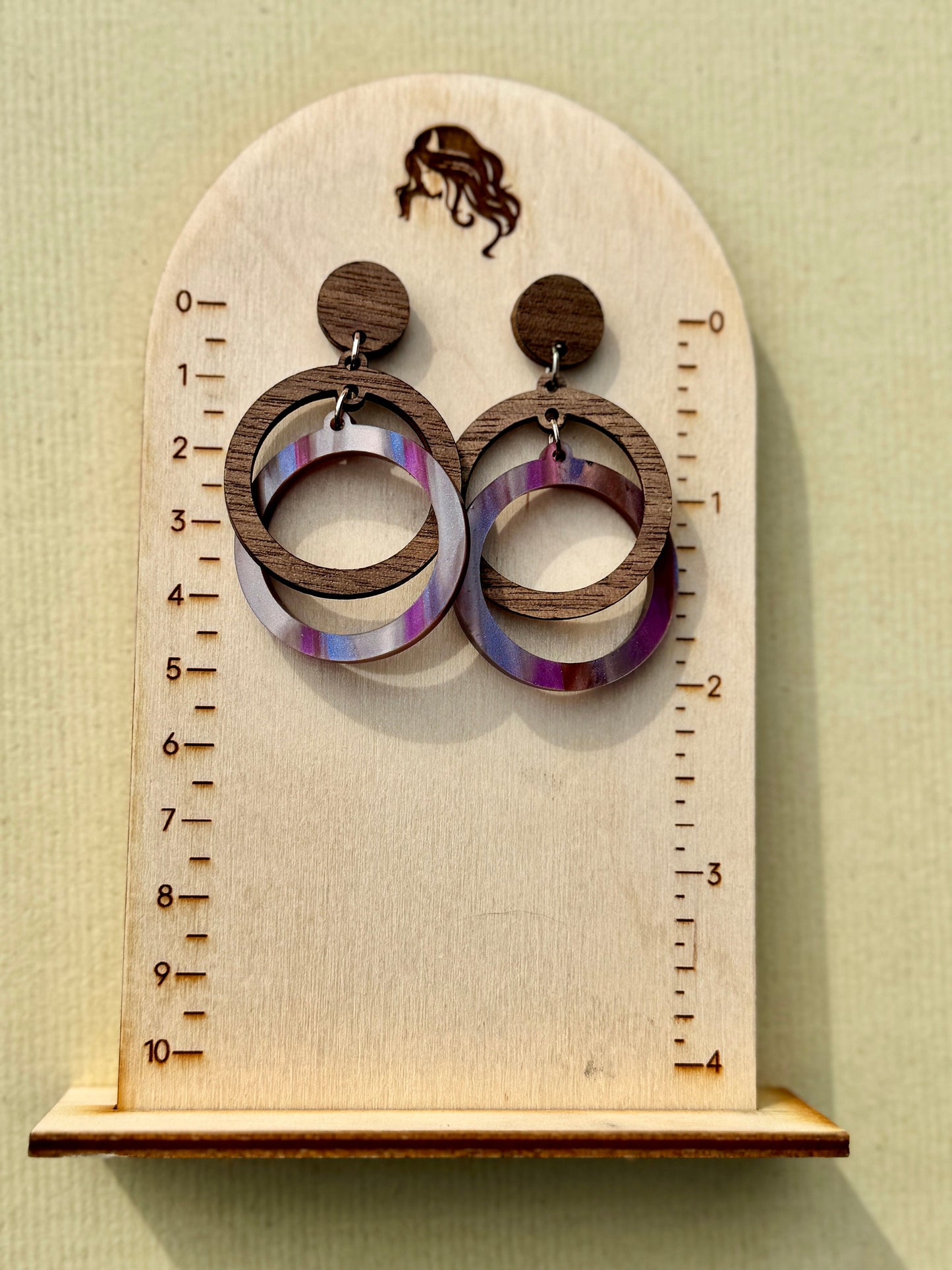 Handcrafted Impossible Circle Laser-Cut Earrings