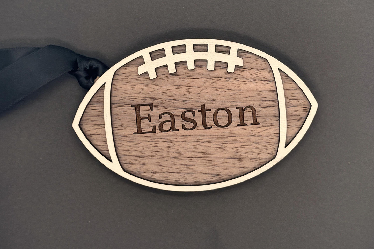 Customizable Football Gift Tag or Ornament
