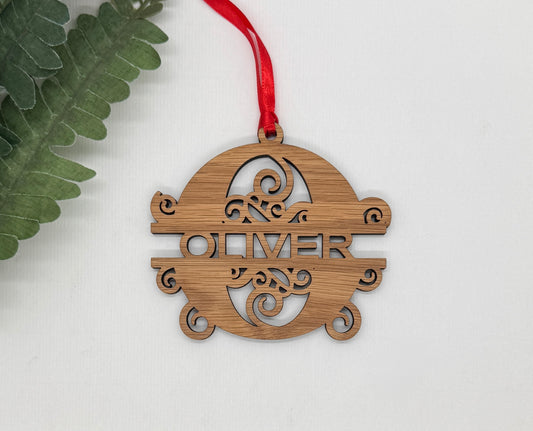 Classic Personalized Letter Ornaments