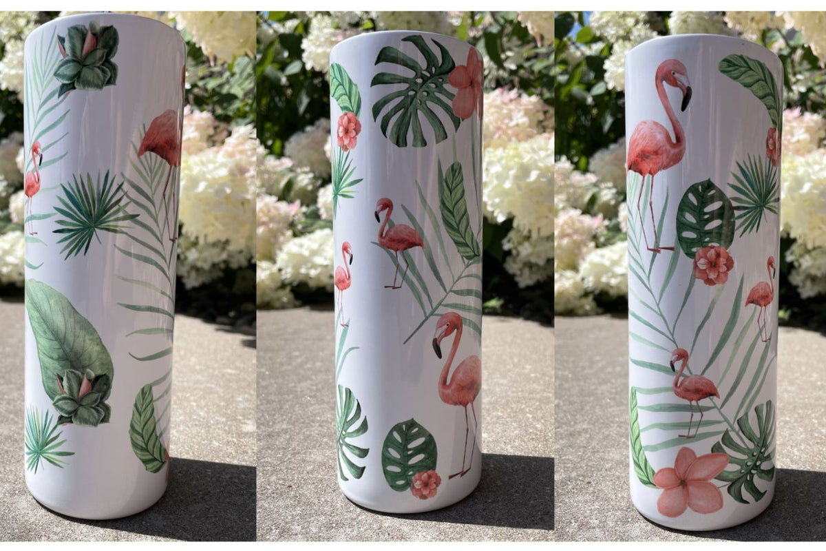 Personalized 20 oz Stainless Steel Tumbler with Straw & Lid