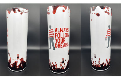Personalized 20 oz Stainless Steel Tumbler with Straw & Lid