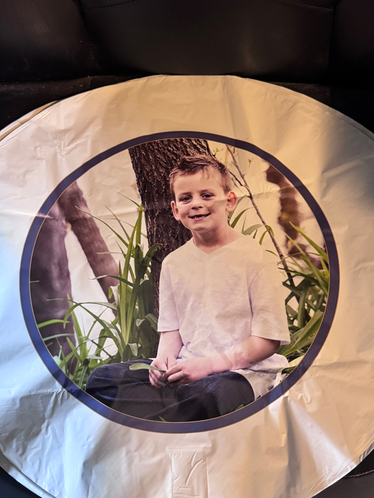 Custom 18" Round White Mylar Balloon  – Personalized Single or Double-Sided