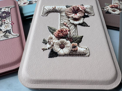 Custom Monogram Compact Mirror | Personalized Standing Makeup Mirror