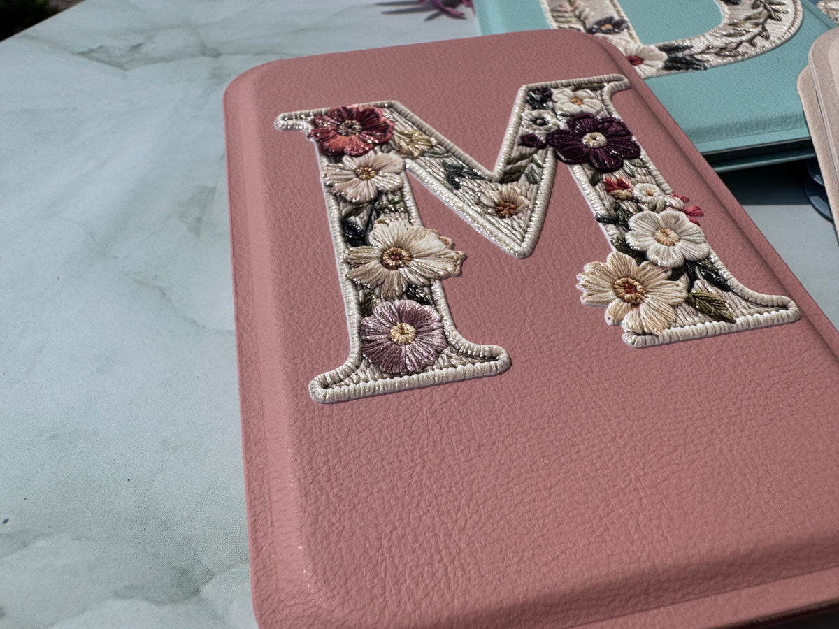Custom Monogram Compact Mirror | Personalized Standing Makeup Mirror