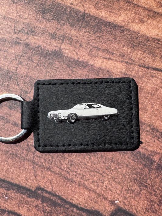 Custom Leather Keychain – Personalized UV Print & Laser Engraved