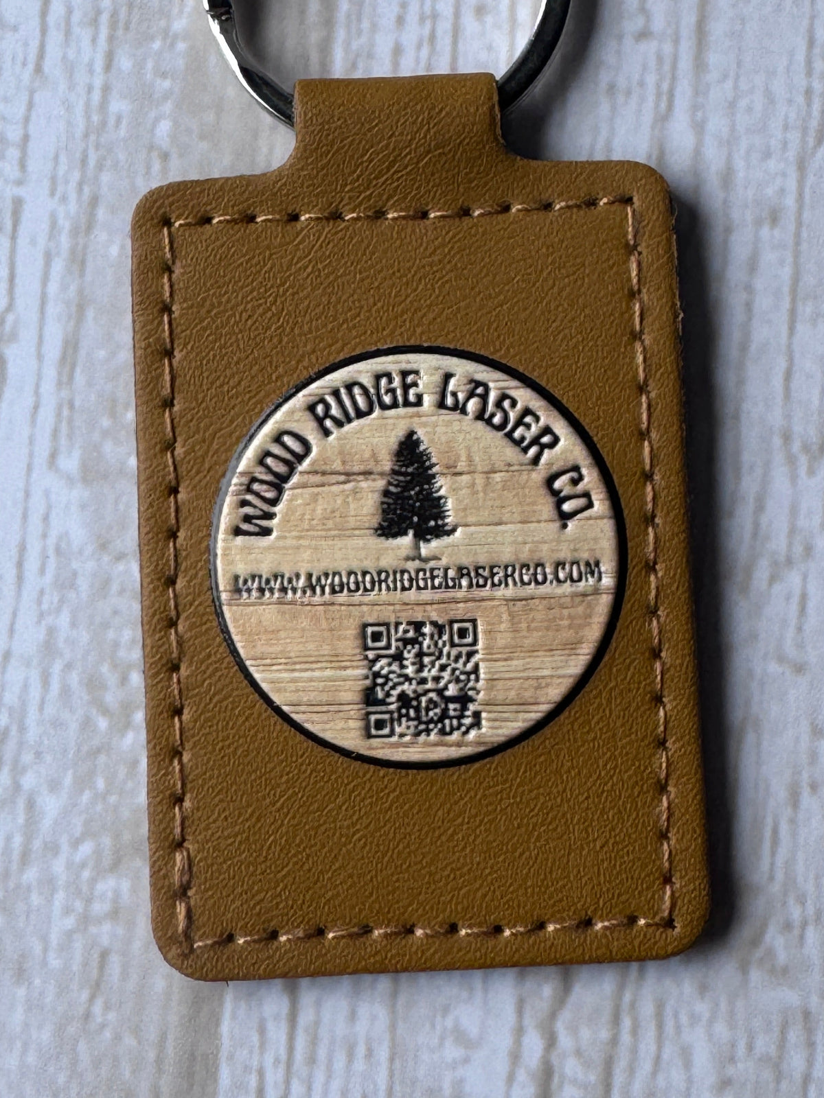 Custom Leather Keychain – Personalized UV Print & Laser Engraved