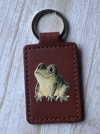 Custom Leather Keychain – Personalized UV Print & Laser Engraved