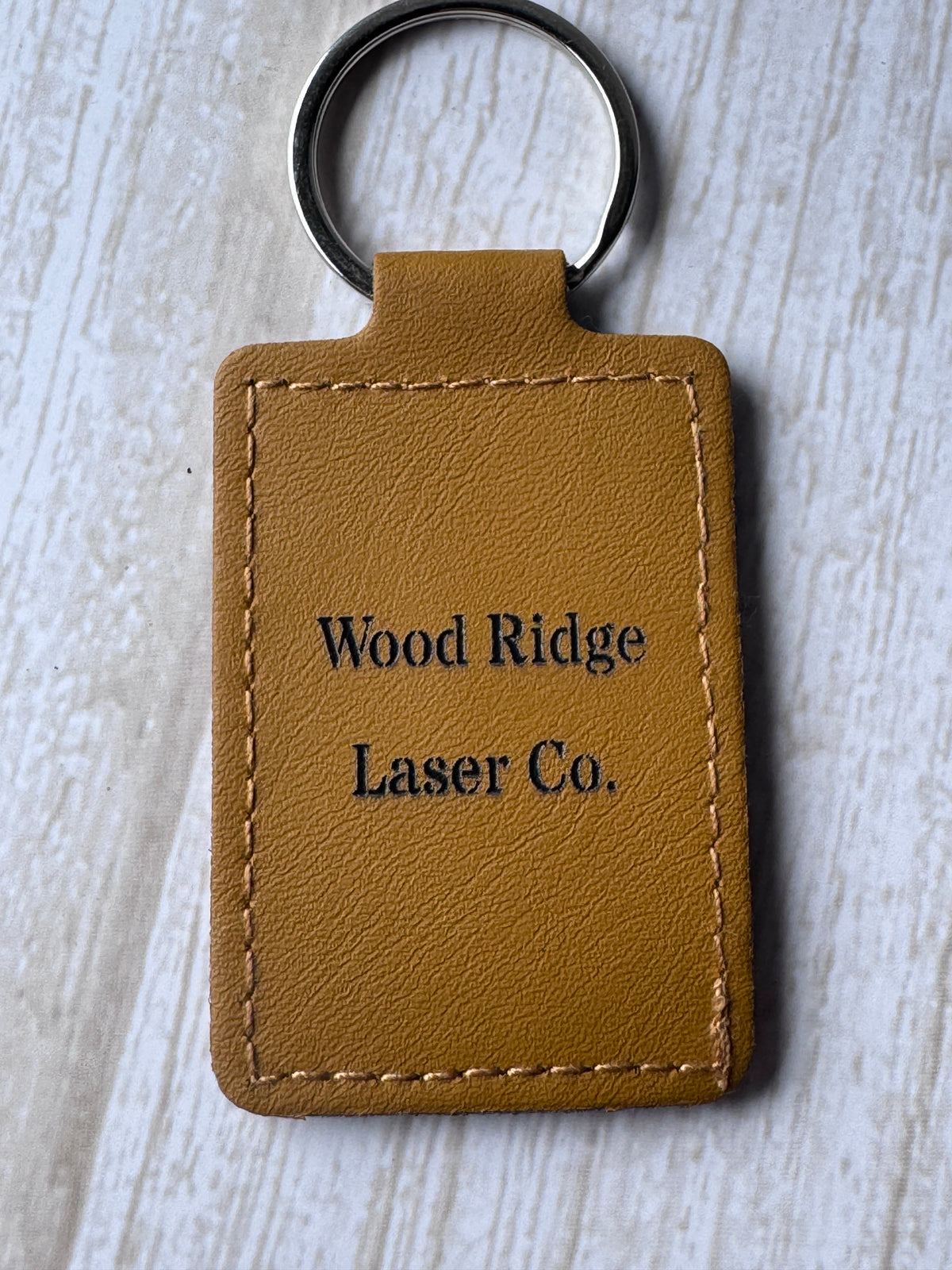 Custom Leather Keychain – Personalized UV Print & Laser Engraved