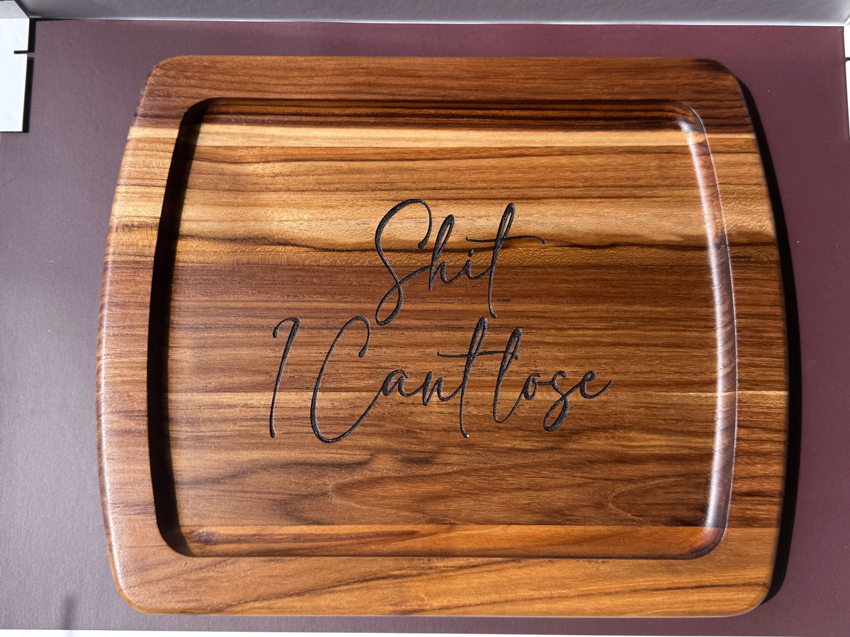 Funny Engraved Acacia Wood Valet Tray | Catchall Tray for Keys, Rings & Watch | Funny Gift for Him or Her