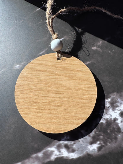 Personalized Gone Golfing Christmas Ornament – Laser Engraved Maple Wood Ornament with 3D Golf Balls, Custom Golfer Gift