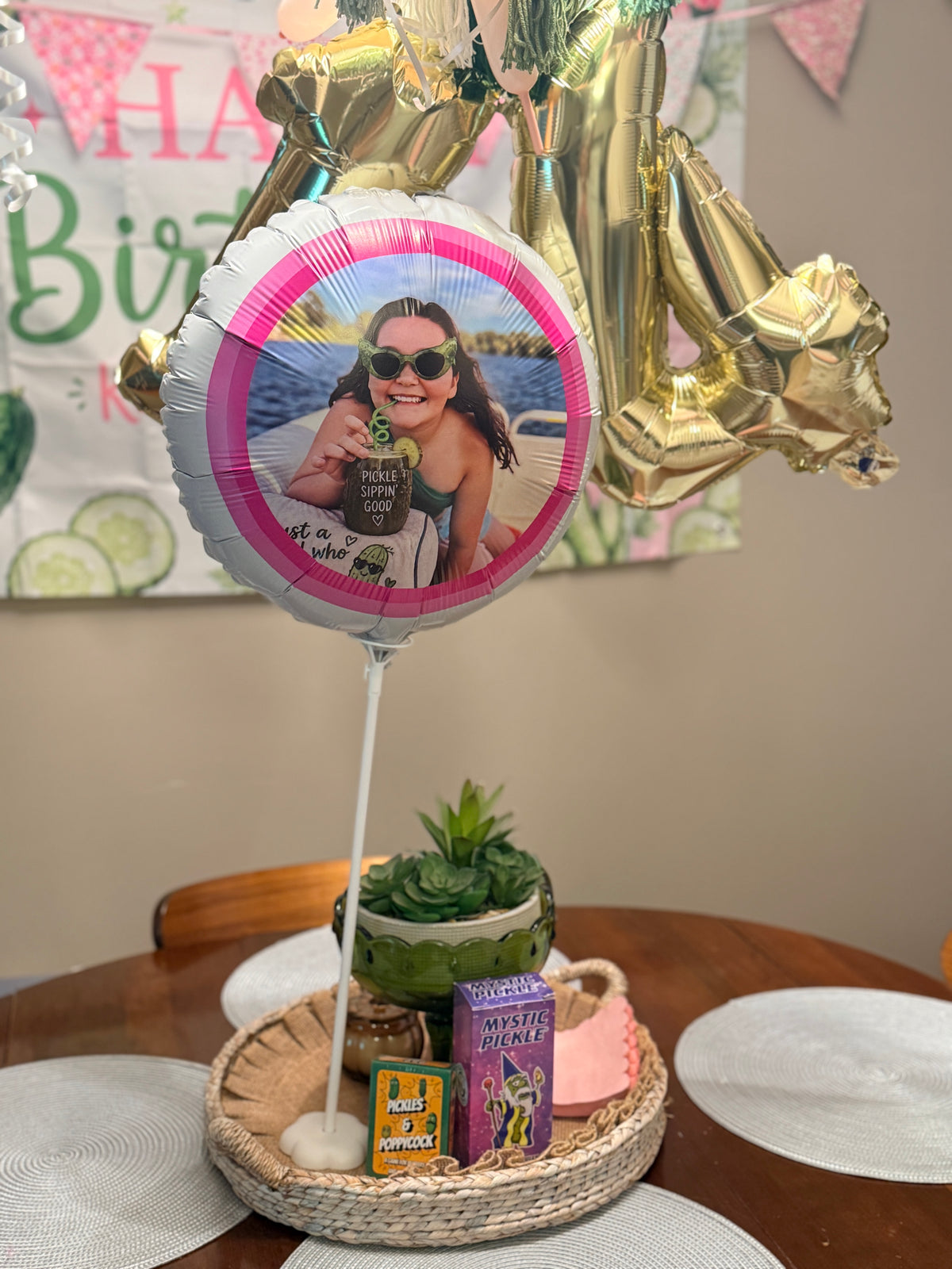 Custom 18" Round White Mylar Balloon  – Personalized Single or Double-Sided