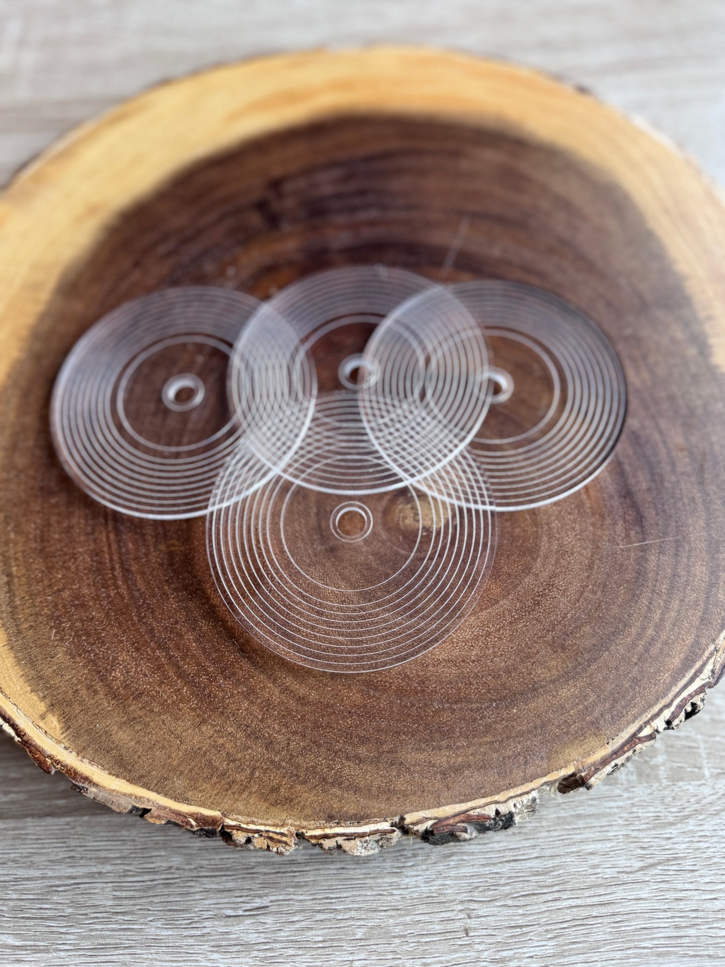 Record Coaster Set | Set of 4 Coasters | Record Coasters and Holder | Wood and Acrylic Coaster | Record Player Coasters | Mini Record Player