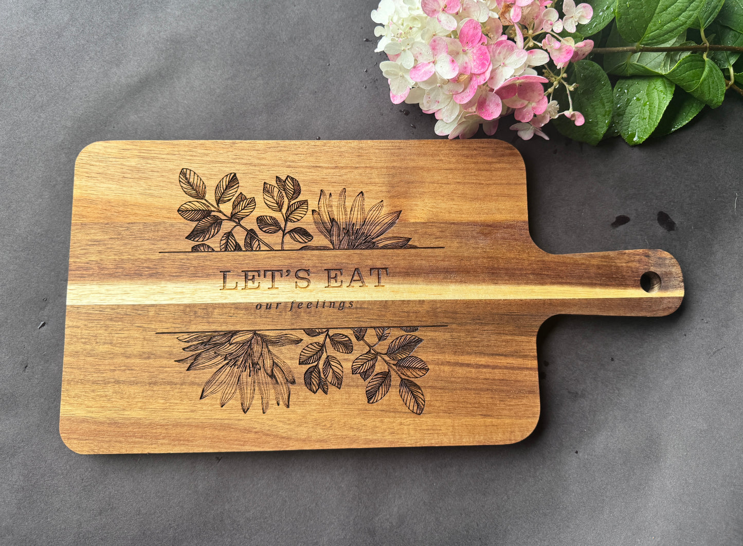 Funny Acacia Wood Cutting Board – 11.8x7.8" Laser Engraved Charcuterie Board – Hostess Gift or Kitchen Humor Decor