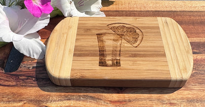 Last One! Tequila Shot Bamboo Cutting Board – 8x5 Inches