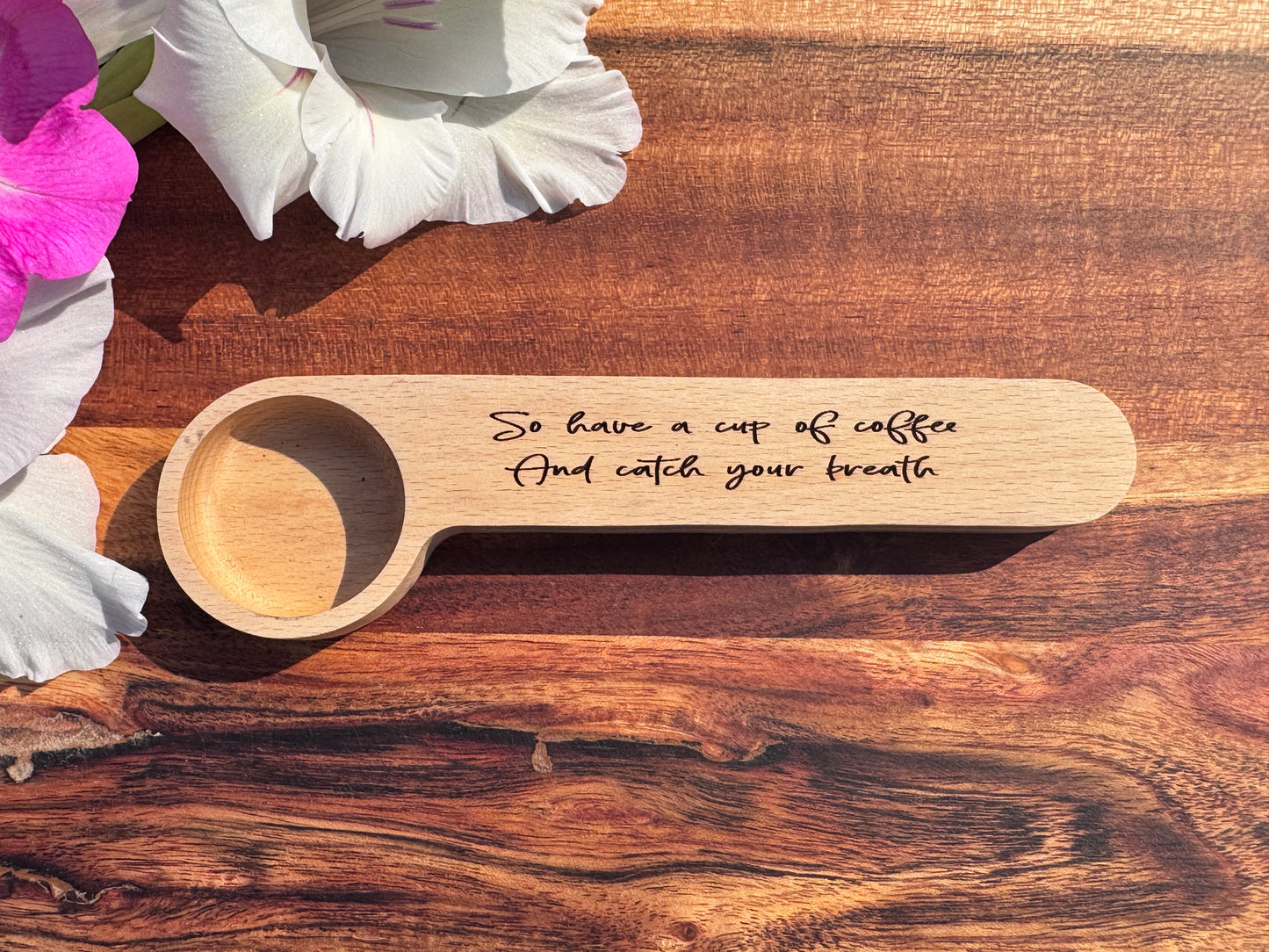 Custom Engraved Coffee Scoop Clip – Personalized Coffee Bag Closer