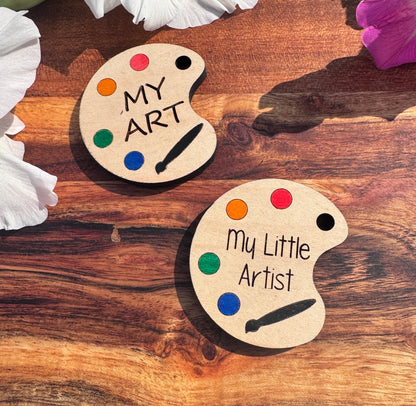 Custom Engraved Artist Palette Magnets – Unique Designs
