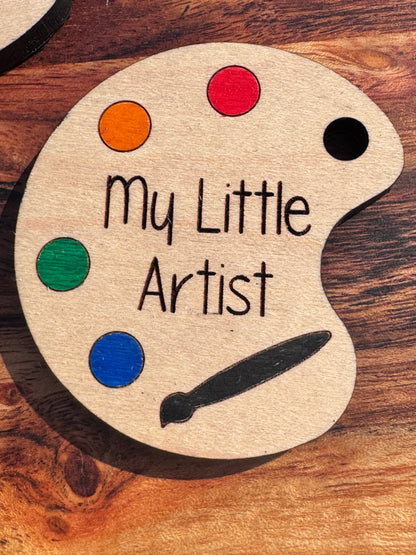 Custom Engraved Artist Palette Magnets – Unique Designs