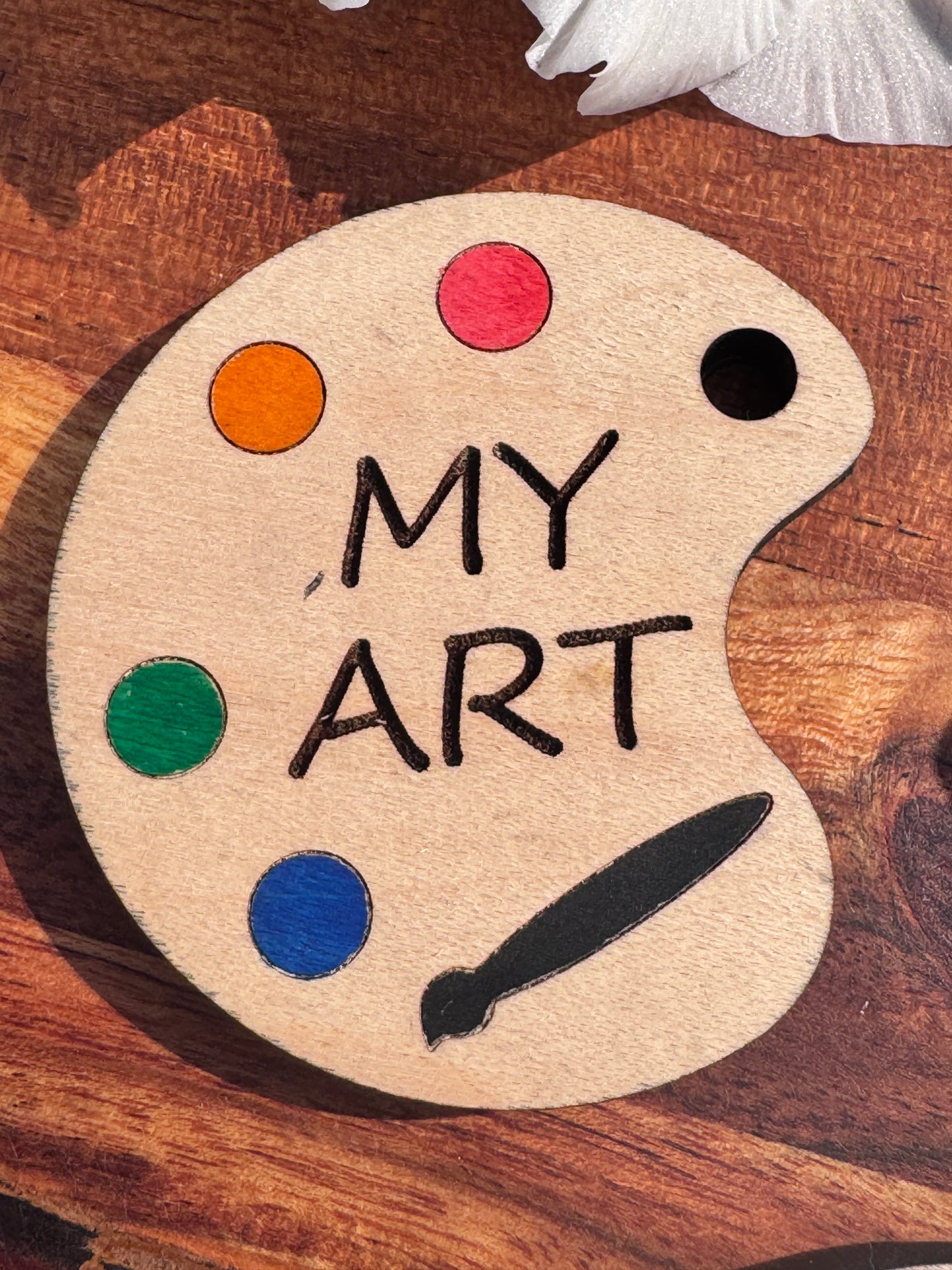 Custom Engraved Artist Palette Magnets – Unique Designs