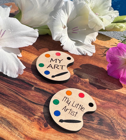 Custom Engraved Artist Palette Magnets – Unique Designs