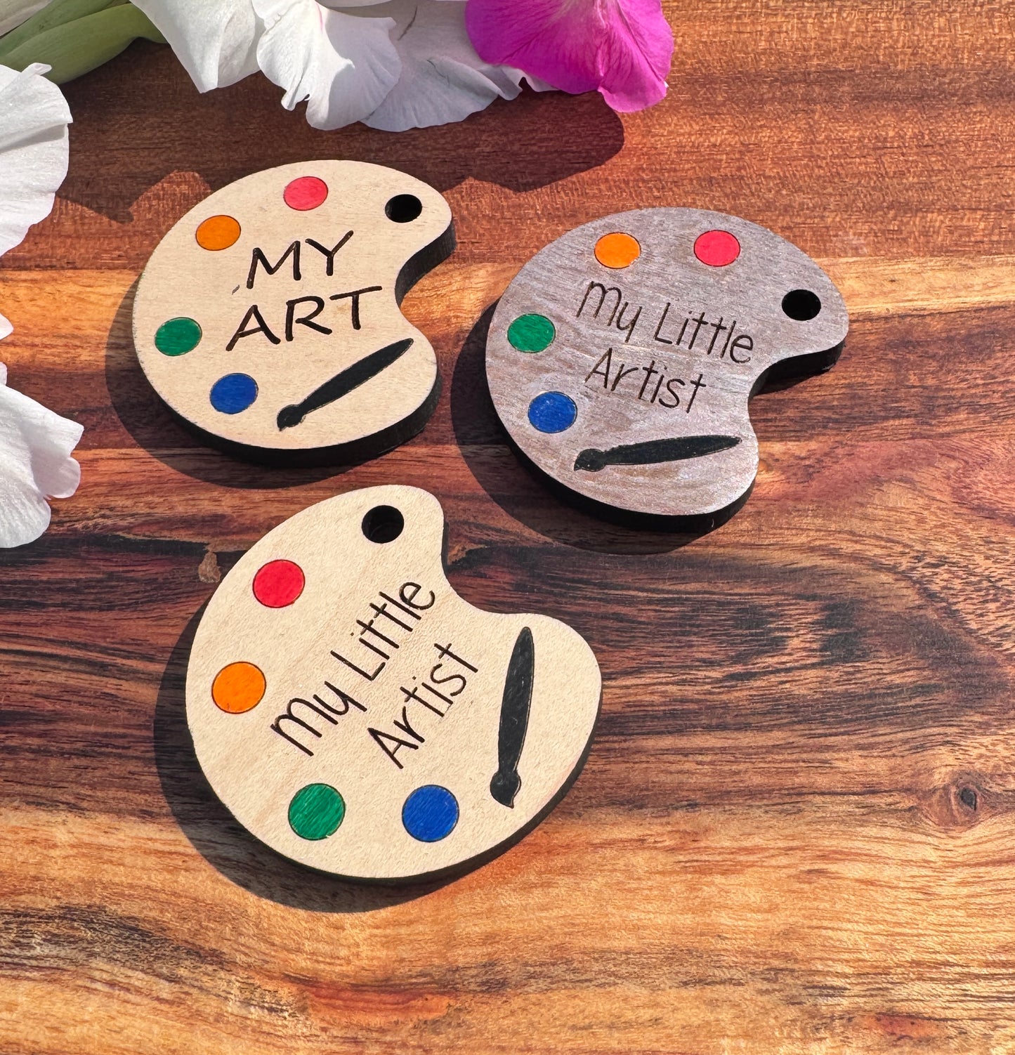 Custom Engraved Artist Palette Magnets – Unique Designs
