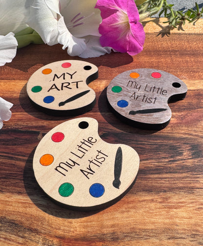 Custom Engraved Artist Palette Magnets – Unique Designs