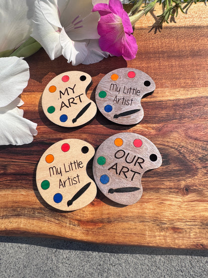 Custom Engraved Artist Palette Magnets – Unique Designs