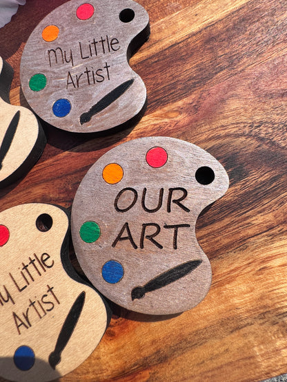 Custom Engraved Artist Palette Magnets – Unique Designs