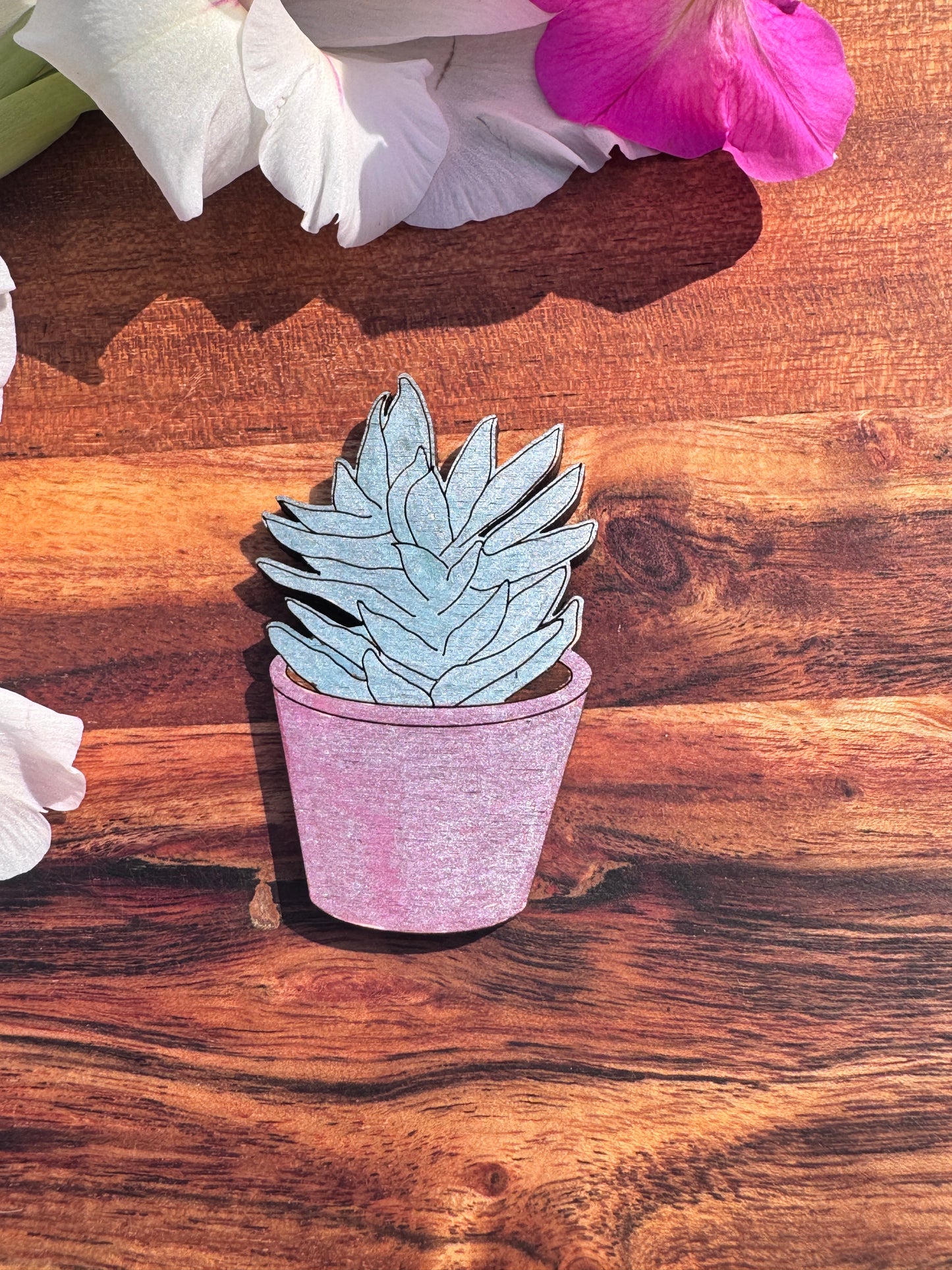 Wooden Plant Magnets – 3 Unique Styles