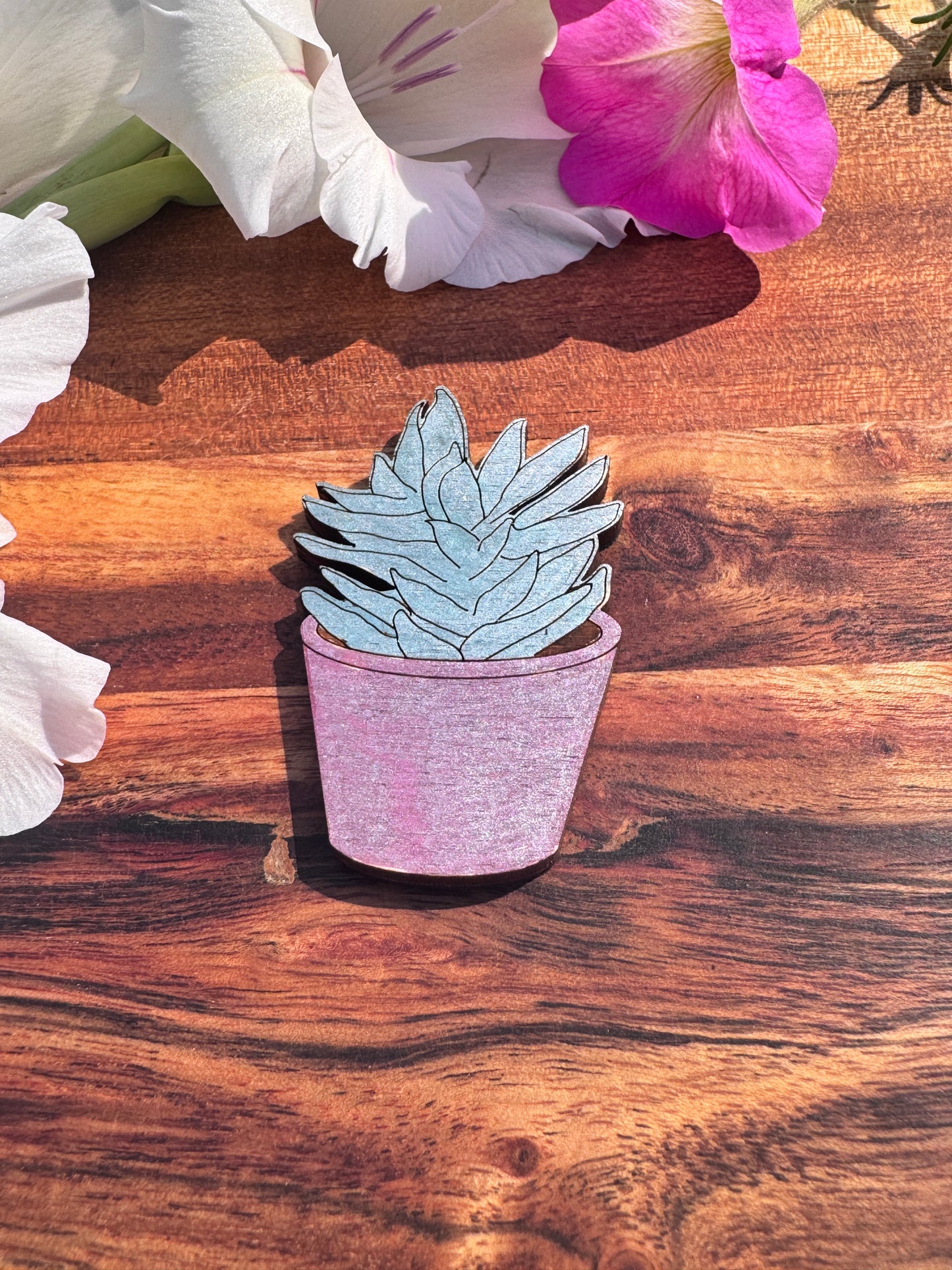 Wooden Plant Magnets – 3 Unique Styles