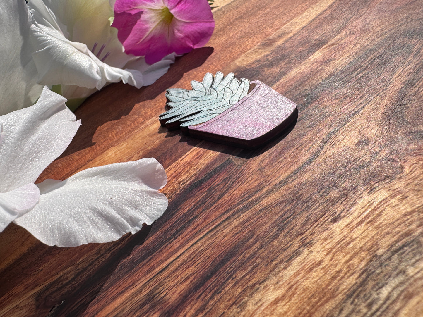 Wooden Plant Magnets – 3 Unique Styles