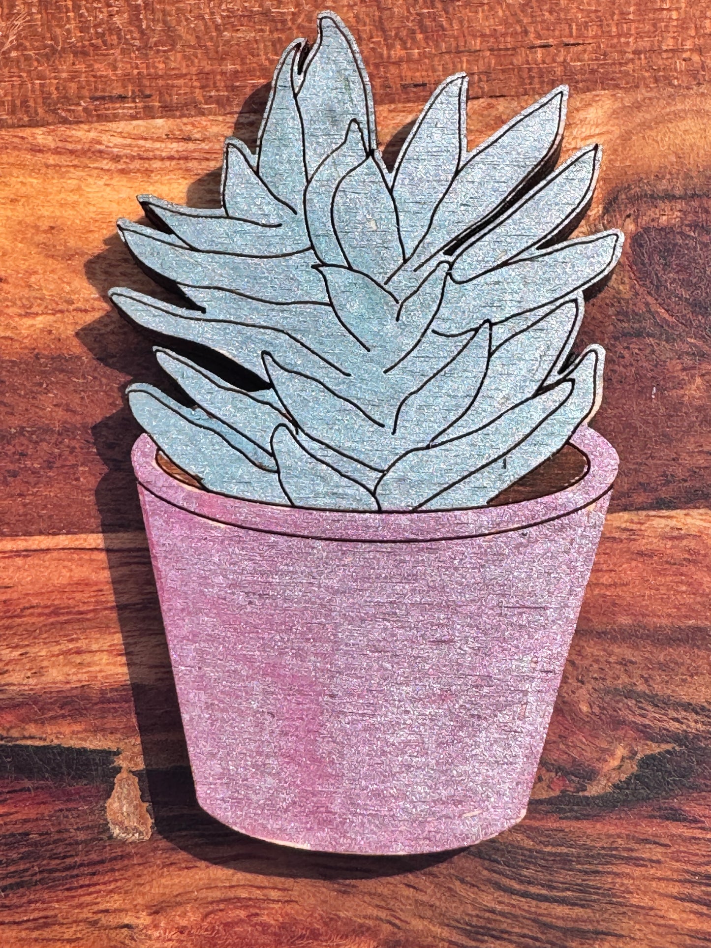 Wooden Plant Magnets – 3 Unique Styles