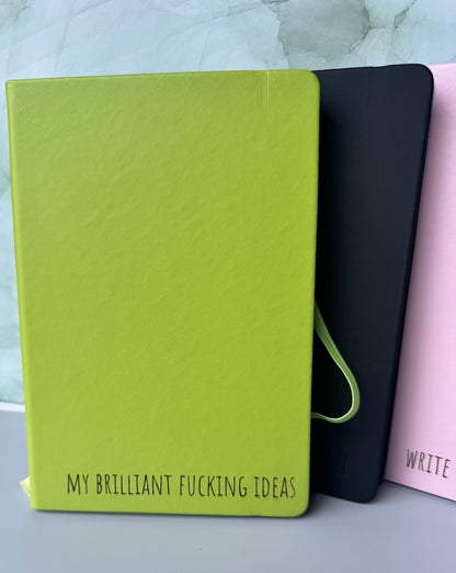 FFunny Engraved A5 Lined Journal – Witty Quote Notebook