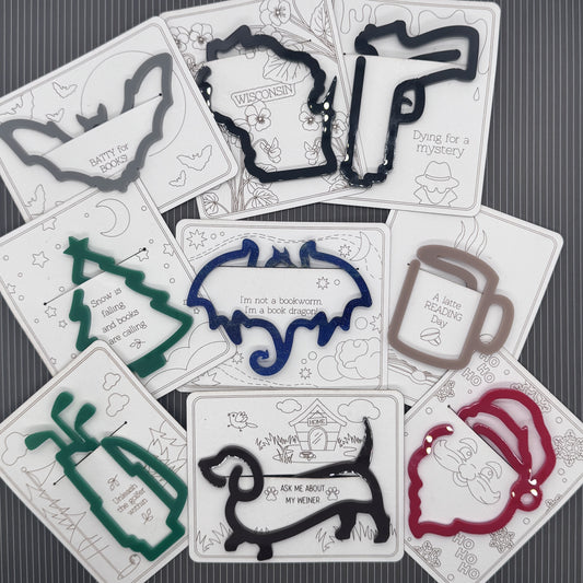 Funny Acrylic Bookmarks with Quirky Backers – Perfect Gift for Book Lovers