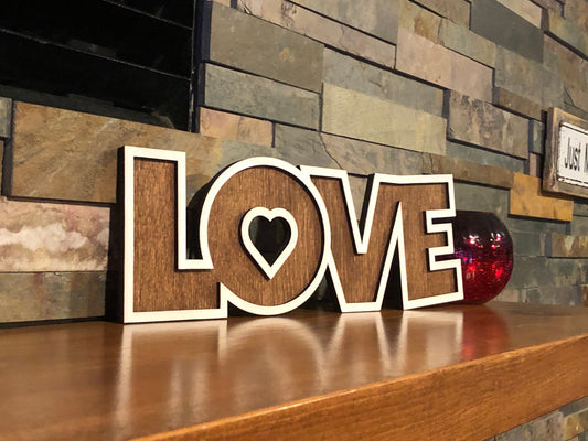 Love sign 16x6 inches