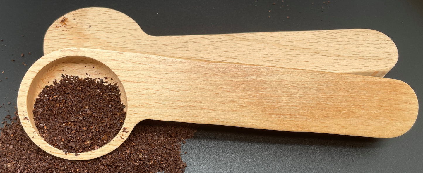 Custom Engraved Coffee Scoop Clip – Personalized Coffee Bag Closer