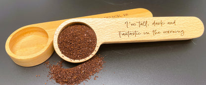 Custom Engraved Coffee Scoop Clip – Personalized Coffee Bag Closer