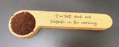 Custom Engraved Coffee Scoop Clip – Personalized Coffee Bag Closer