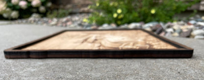 3D Laser Engraved Maple Surfboard Wall Art – Beach House Decor