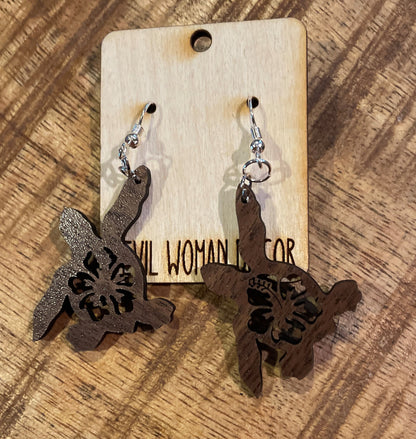 Ocean-inspired Turtle Earrings, Sea Turtle Dangle Earrings, Beachy Turtle Dangle Earrings