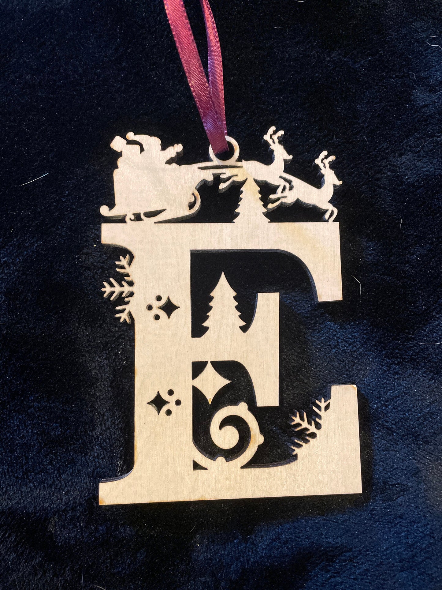 Christmas Letter Ornament