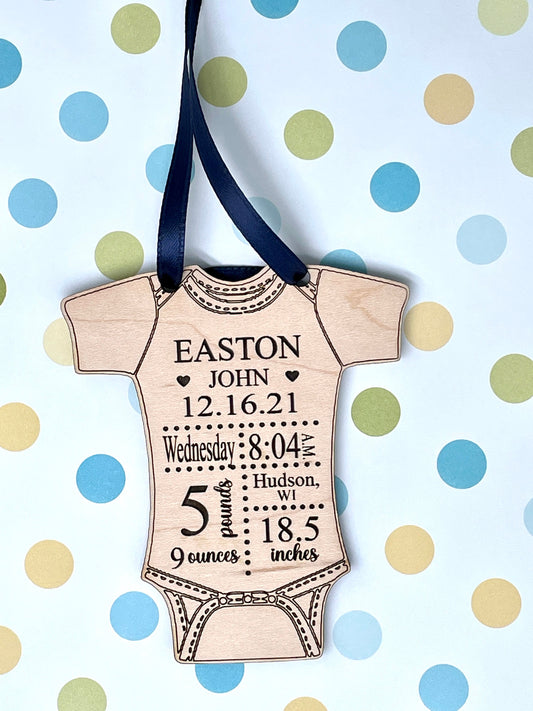 Personalized Baby Ornament: A Cherished Keepsake for New Parents and Grandparents