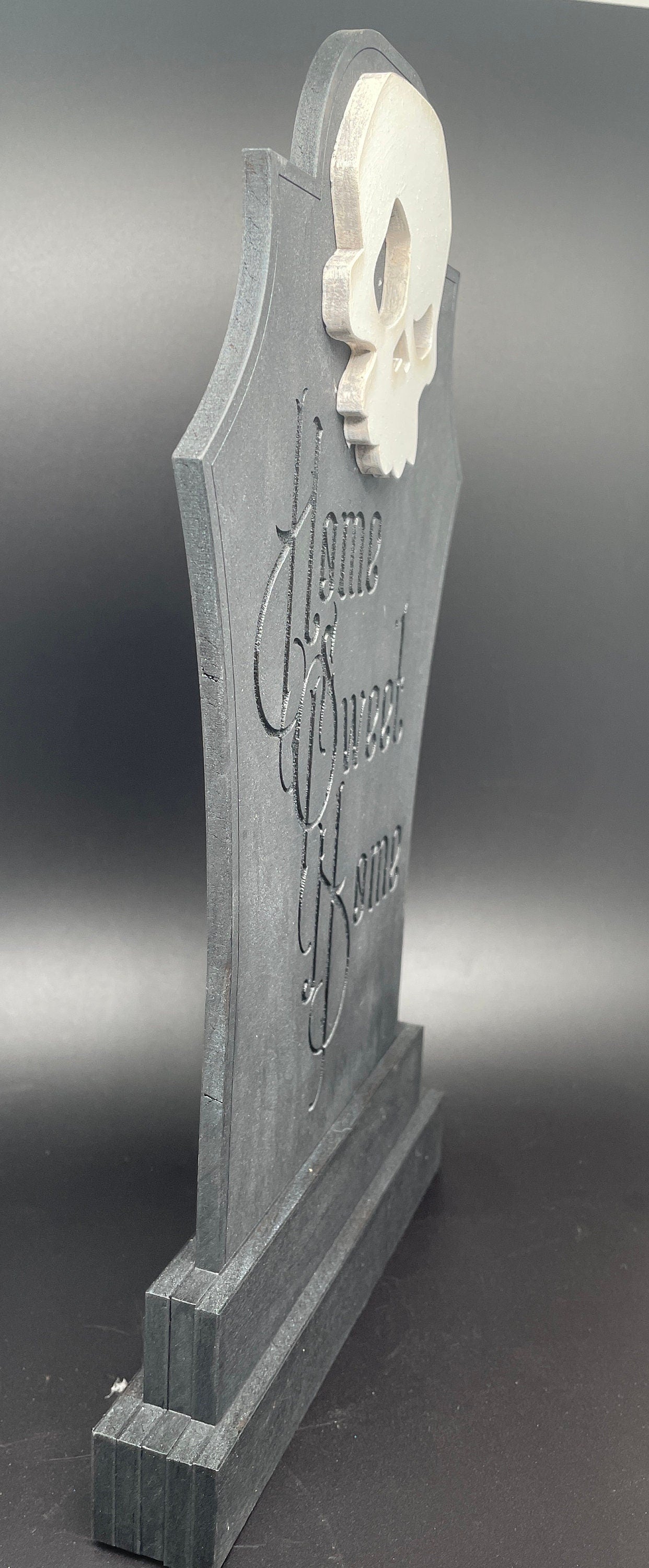 Home Sweet Home Halloween Headstone | Gothic Pumpkin or Skull Decor