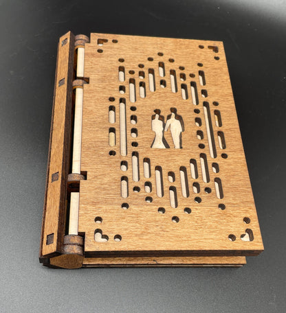 Keepsake Book | Custom engraved book | Personal wooden book | beautiful wood book