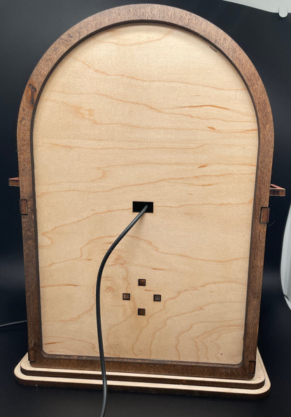 Vintage Jukebox Wooden Echo Dot Holder