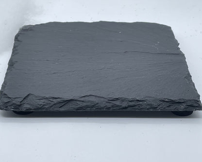 Engraved Slate Coasters – Personalized Rustic Drinkware Gift