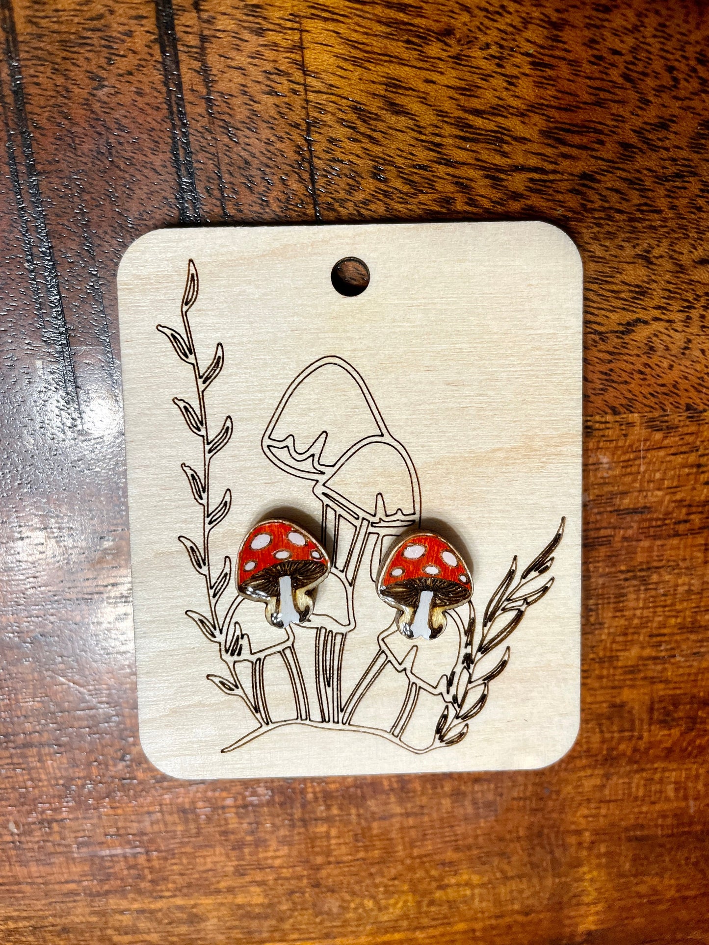 Mushroom Stud Earrings, Mushroom Earrings, Magic Mushroom Earrings