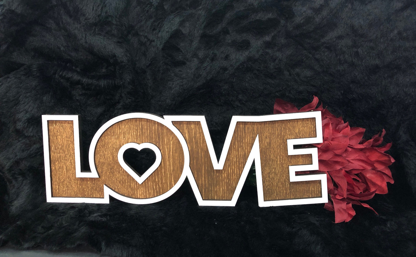 Love sign 16x6 inches